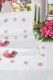 Chemin de table blanc du livre 102 taille 45 x 100
