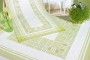 Chemin de table blanc/ vert hardanger des fiches 35/ 36 Chemin de table blanc/ vert hardanger des fiches 35/ 36