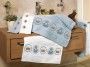 Gant de toilette gaufrer bleu - glac� 15 x 21 livre 109