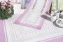 Nappe blanc/ lilas hardanger des fiches 33/ 34 Nappe blanc/ lilas hardanger des fiches 33/ 34
