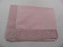 nappe carr� dentelle en rose