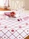 Nappe carr� rouge - blanc du livre 119