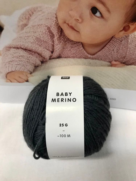 Baby merino col:005 Anthracite