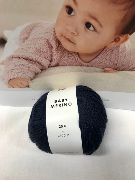 Baby merino col:009 Marine
