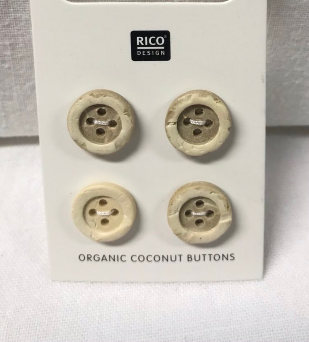 Boutons de noix de coco 12mm