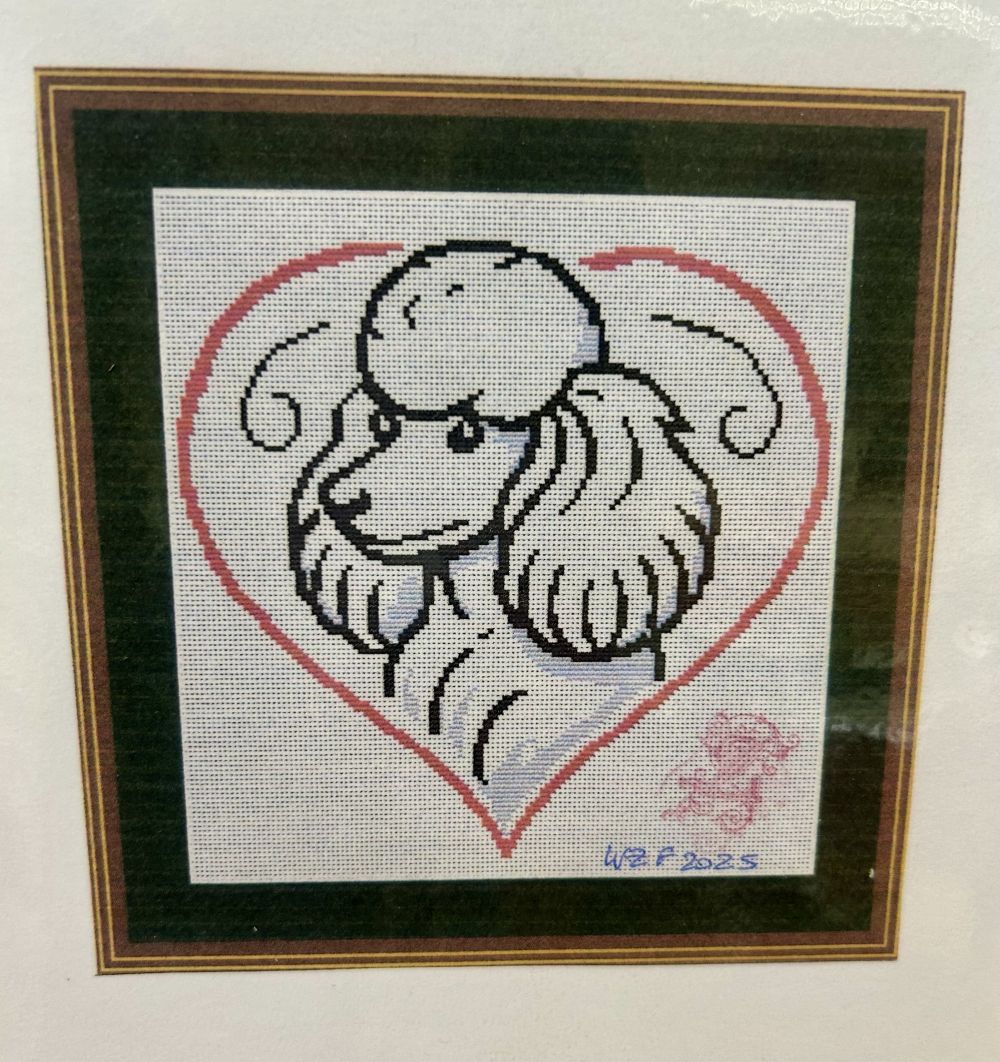 caniche en coeur