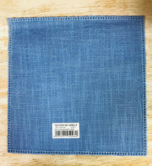 Carré à crocheter bleu jean's