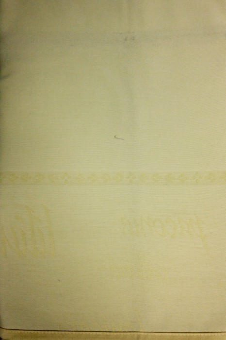 chemin de table 45 x 140 à broder en jaune pâle