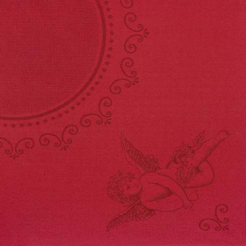Chemin de table rouge livre 114