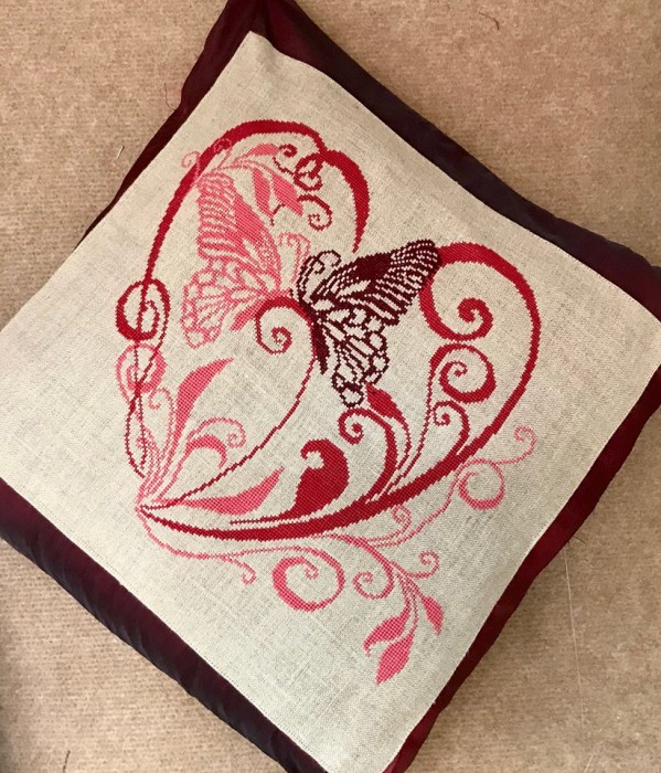 Coeur aux 2 papillons