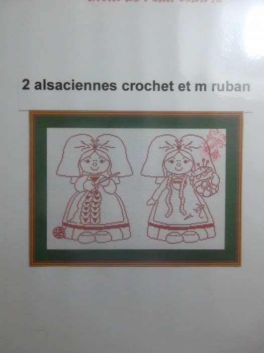 diagramme 2 alsaciennes crochet et M ruban