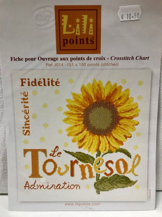 Fiche aux points de croix comptés J014 Fiche aux points de croix comptés J014