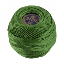 Fils à crocheter dentelle n°80 vert kaki