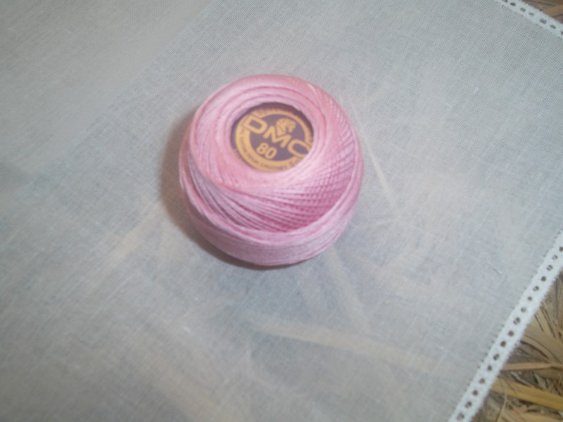 Fils à crocheter mouchoir n°80 rose Fils à crocheter mouchoir n°80 rose