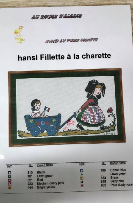 Hansi fillette à la charette