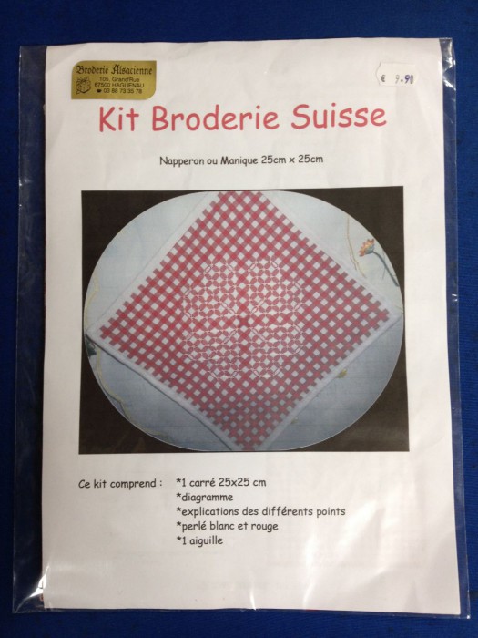 Kit d'initiation Broderie Suisse rouge / blanc