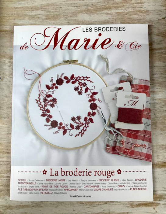 Les broderies de Marie & Cie La broderie rouge