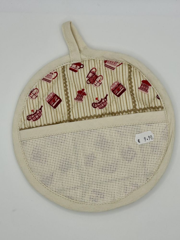 Manique à broder tissu tasse