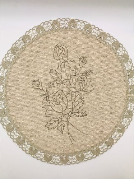 Napperon dentelle ficelle Rose Napperon dentelle ficelle Rose