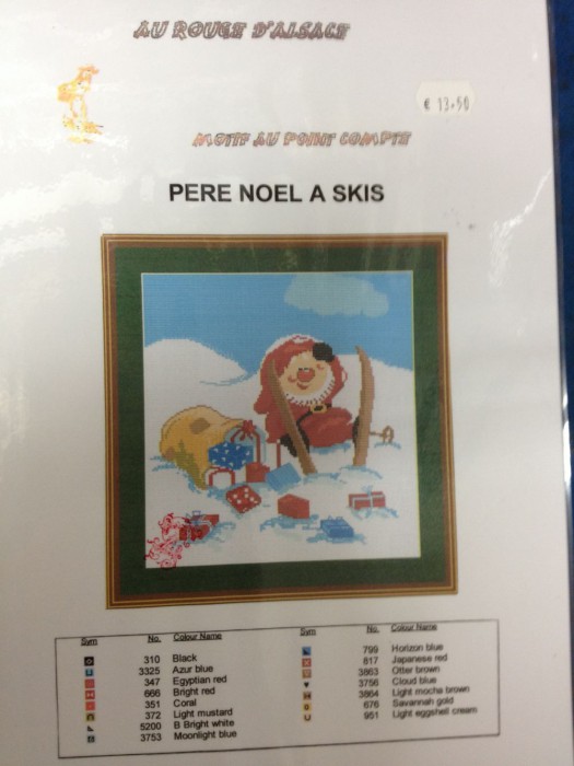 Père Noël à skis