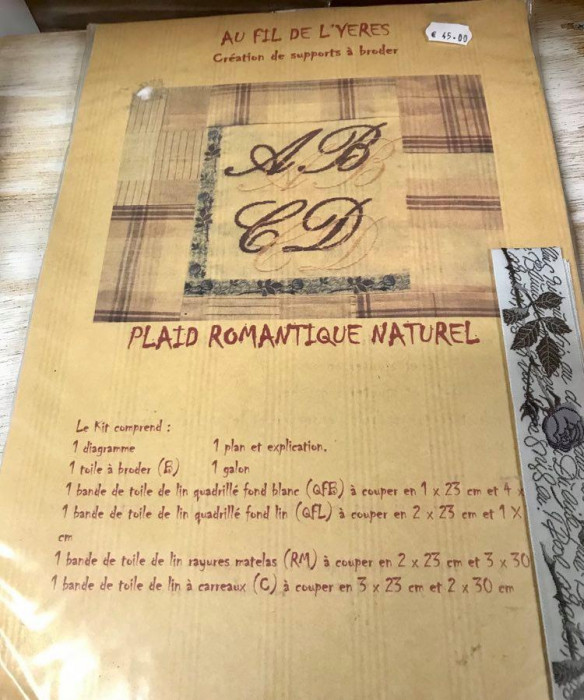 Plaid Romantique Naturel