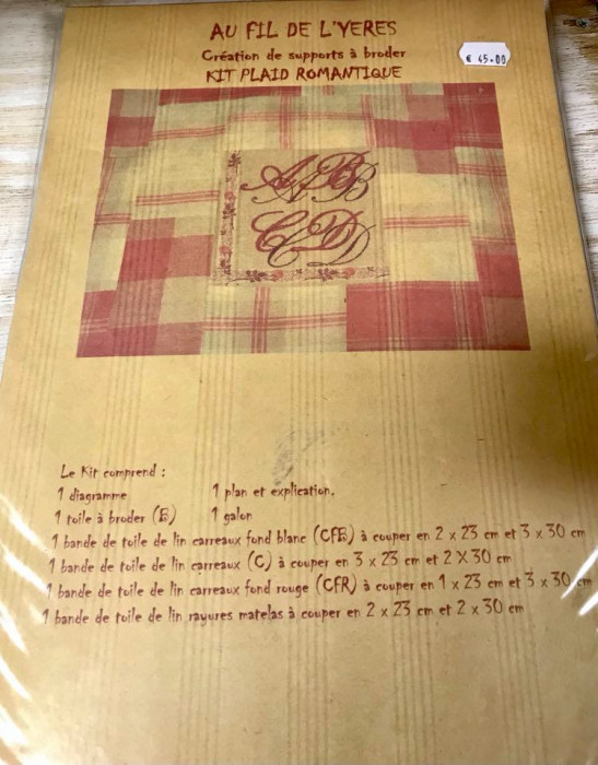 Plaid Romantique Rouge Plaid Romantique Rouge