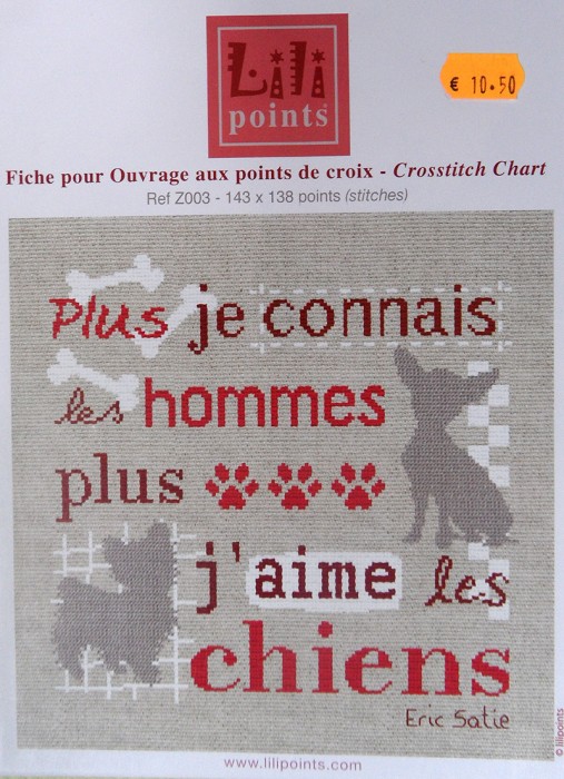 Ref Z003 J'aime les chiens