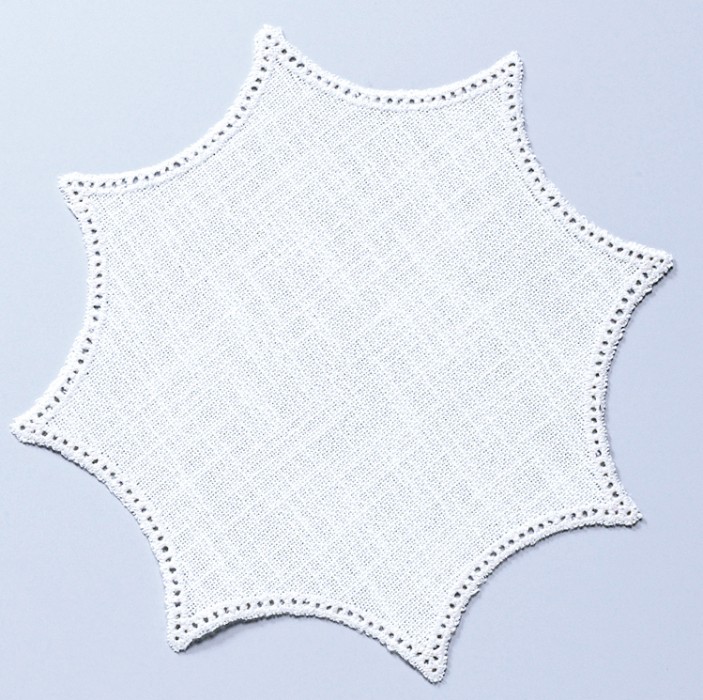 Rosette blanche 7022