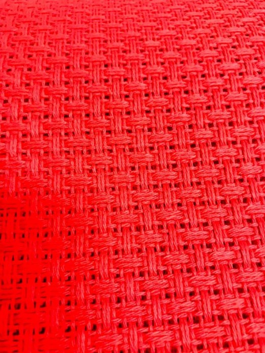 Tissu à broder Turkestan rouge Aïda 1.45pts/cm Tissu à broder Turkestan rouge Aïda 1.45pts/cm